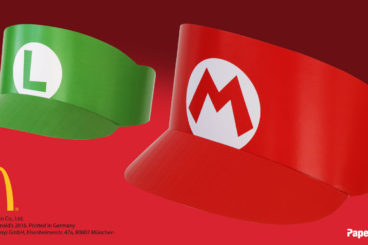 PaperCap® Der Visor für Caterer oder Fastfood-Restaurants