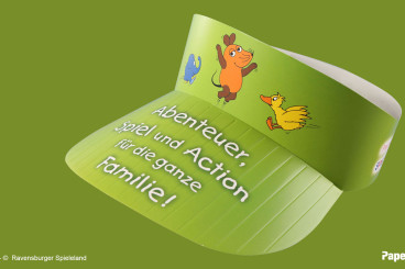 PaperCap® das Werbemittel für Freizeitparks, Großveranstaltungen und Kinderclubs